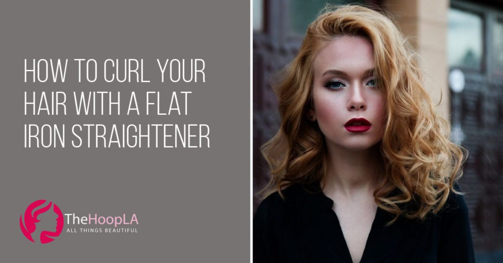 How to Curl Your Hair with a Flat Iron Straightener 1